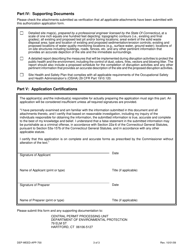 Form DEP-WEED-APP-700 Authorization Application for Disruption of a Solid Waste Disposal Area - Connecticut, Page 3