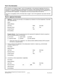 Form DEP-SW-APP-100 Permit Application for Construction and Operation of a Solid Waste Facility - Connecticut, Page 3