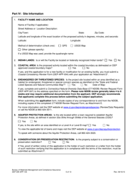 Form DEP-SW-APP-100 Permit Application for Construction and Operation of a Solid Waste Facility - Connecticut, Page 5