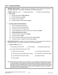 Form DEP-SW-APP-100 Permit Application for Construction and Operation of a Solid Waste Facility - Connecticut, Page 7