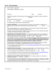 Form DEP-SW-REG-003 Registration Form for a Connecticut Solid Waste Demonstration Project - Connecticut, Page 3