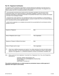 Form DEP-SW-REG-003 Registration Form for a Connecticut Solid Waste Demonstration Project - Connecticut, Page 8