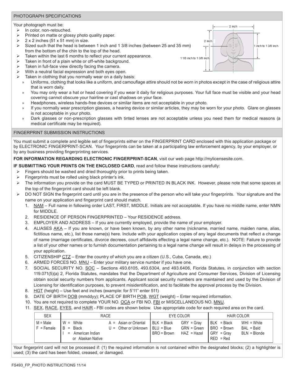 Form FDACS-16022 Application for Class a, b, or r Agency License - Florida, Page 6