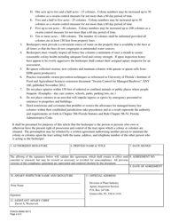 Form FDACS-08492 Beekeeper Compliance Agreement - Florida, Page 2