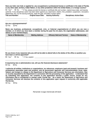 Form FDACS-10059 Board of Professional Surveyors and Mappers Appointment Questionnaire - Florida, Page 7