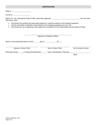 Form FDACS-10059 Board of Professional Surveyors and Mappers Appointment Questionnaire - Florida, Page 8