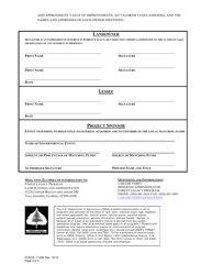 Form FDACS-11280 Forest Legacy Program Application - Florida, Page 3