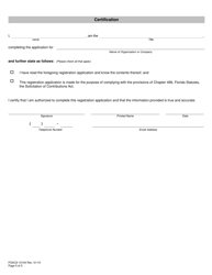 Form FDACS-10104 Professional Fundraising Consultant Registration Application - Florida, Page 10