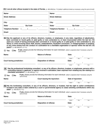Form FDACS-10104 Professional Fundraising Consultant Registration Application - Florida, Page 8