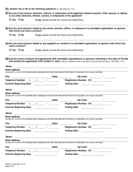 Form FDACS-10104 Professional Fundraising Consultant Registration Application - Florida, Page 9