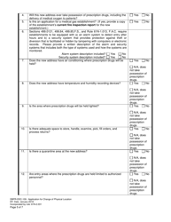 Form DBPR-DDC-109 Application for Change of Physical Location - Florida, Page 5