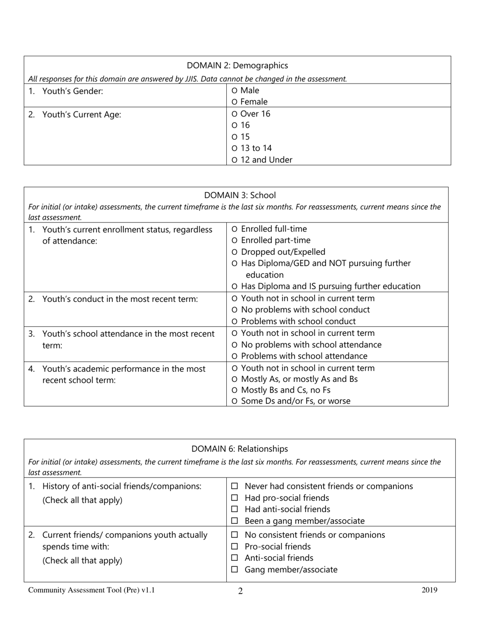 Florida Community Assessment Tool Pre-screen - Fill Out, Sign Online ...