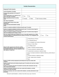 Prea Audit: Pre-audit Questionnaire - Juvenile Facilities - Florida, Page 3