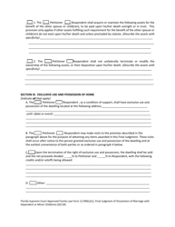 Family Law Form 12.990(C)(1) &quot;Final Judgment of Dissolution of Marriage With Dependent or Minor Child(Ren)&quot; - Florida, Page 6