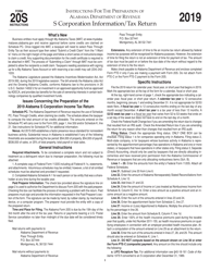 Document preview: Instructions for Form 20S S Corporation Information/Tax Return - Alabama