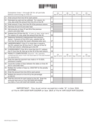 Form AR2210A Annualized Penalty for Underpayment of Estimated Income Tax - Arkansas, Page 2