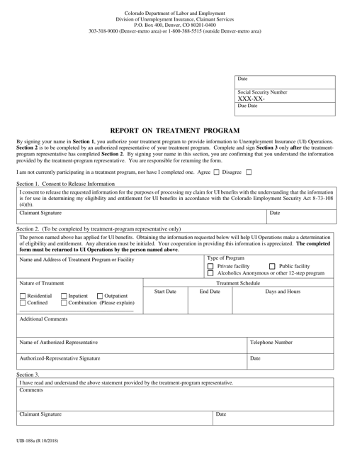 Form UIB-188A  Printable Pdf