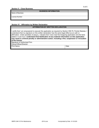 Form DBPR CAM10 Community Association Management Firm Maintenance Form - Florida, Page 5