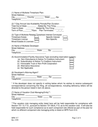 Form BPR517 Multisite Timeshare Plan Filing Statement - Florida, Page 2