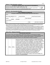 Form DBPR VM2 Application for Registration of a Veterinary Premise - Florida, Page 5
