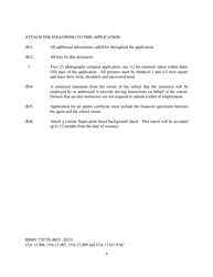 Form HSMV77073S Application for an Instructor or Agent Certificate for Commercial Driving School - Florida, Page 4