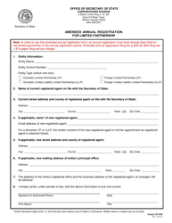 Form CD910 Amended Annual Registration for Limited Partnership - Georgia (United States), Page 2