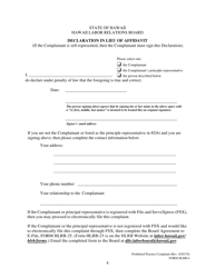 Form HLRB-4 Prohibited Practice Complaint - Hawaii, Page 4