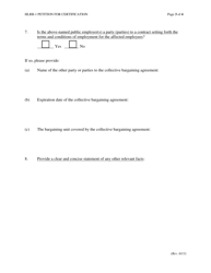 Form HLRB-1 Petition for Certification - Hawaii, Page 3