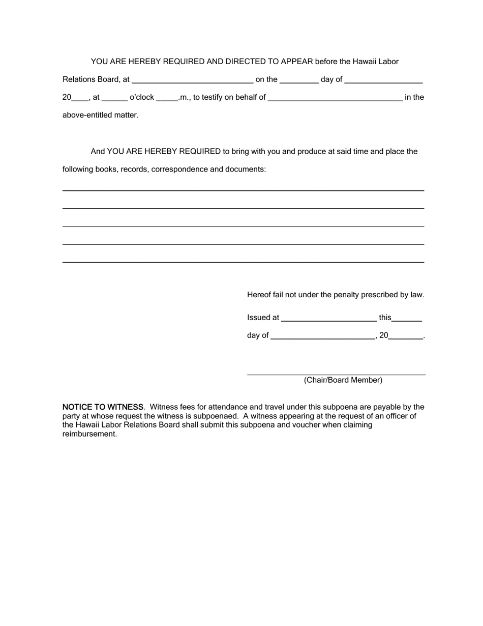 Form HLRB-16 - Fill Out, Sign Online and Download Fillable PDF, Hawaii ...