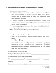 Island Burial Council Candidate Application - Hawaii, Page 4