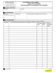 Form 1C-P-827 Written Request to Purchase Court Records - Hawaii, Page 2