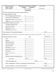 Form 1F-P-826 &quot;Income and Expense Statement&quot; - Hawaii, Page 2