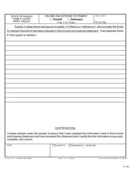 Form 1F-P-826 &quot;Income and Expense Statement&quot; - Hawaii, Page 3