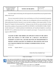 Form 1F-P-2093 Respondent's Motion and Declaration to Terminate the Existing One-Year Gun Violence Protective Order; Notice of Hearing; Certificate of Service - Hawaii, Page 4