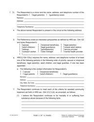 Form 1F-P-1065 Petition for Additional Period of Assisted Community Treatment - Hawaii, Page 2