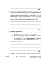 Form 1F-P-1065 Petition for Additional Period of Assisted Community Treatment - Hawaii, Page 3
