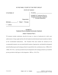 Form 1F-P-1065 Petition for Additional Period of Assisted Community Treatment - Hawaii, Page 9
