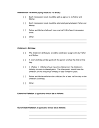 Form 2F-P-796 Proposed Parenting Plan - Hawaii, Page 4