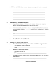 Form 2F-P-796 Proposed Parenting Plan - Hawaii, Page 7