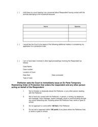 Form 2F-P-466 Ex Parte Petition for an Hrs 586 Temporary Restraining Order - Hawaii, Page 5