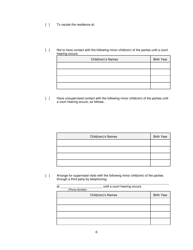 Form 2F-P-466 Ex Parte Petition for an Hrs 586 Temporary Restraining Order - Hawaii, Page 6