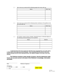 Form 2F-P-466 Ex Parte Petition for an Hrs 586 Temporary Restraining Order - Hawaii, Page 7