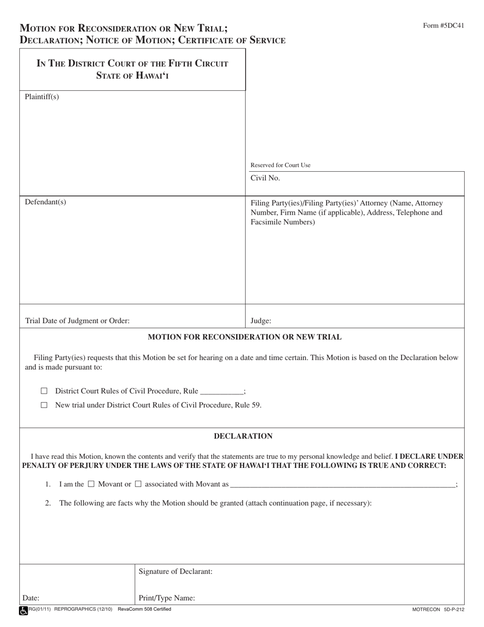 sample motion for reconsideration maryland