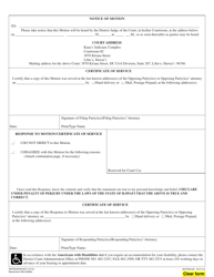 Form 5DC41 Motion for Reconsideration or New Trial; Declaration; Notice of Motion; Certificate of Service - Hawaii, Page 2