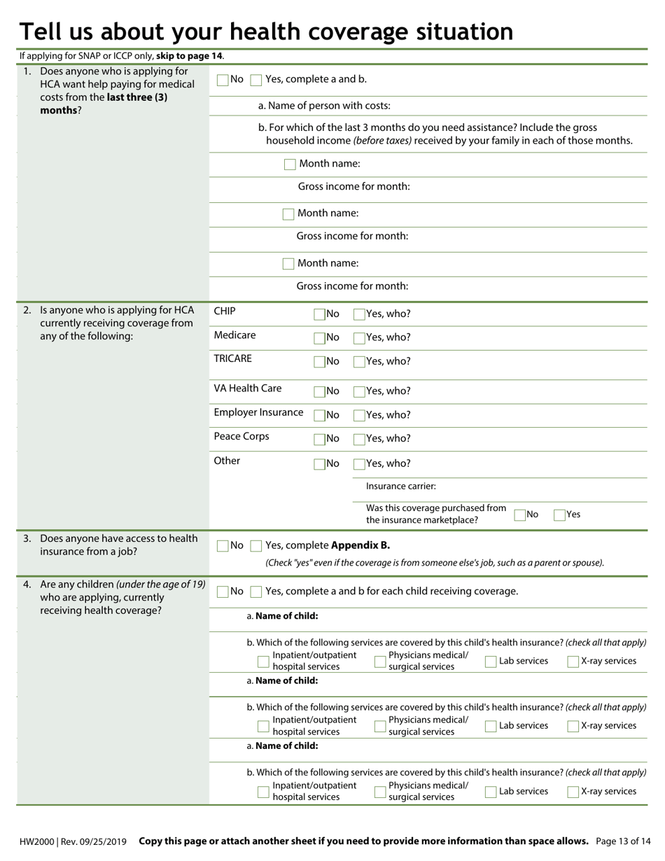 Form HW2000 Application for Assistance - Idaho, Page 15