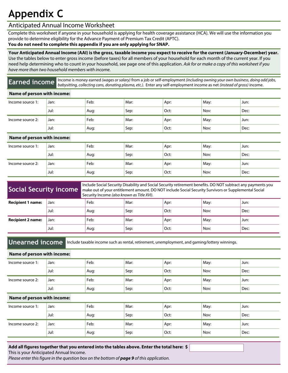 Form HW2000 Application for Assistance - Idaho, Page 19