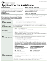 Form HW2000 Application for Assistance - Idaho