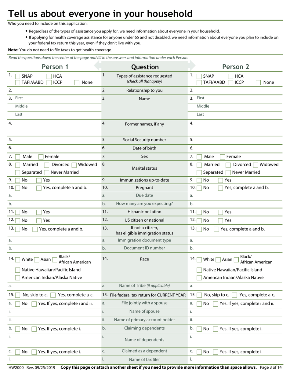 Form HW2000 Application for Assistance - Idaho, Page 5