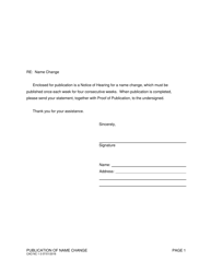 Form CAO NC1-3 &quot;Letter Requesting Publication of Notice&quot; - Idaho