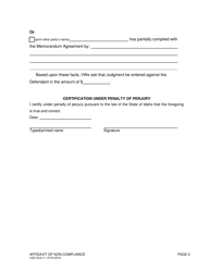 Form CAO SC4-11 Affidavit of Non-compliance - Idaho, Page 2